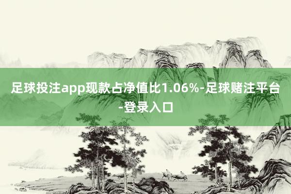 足球投注app现款占净值比1.06%-足球赌注平台-登录入口